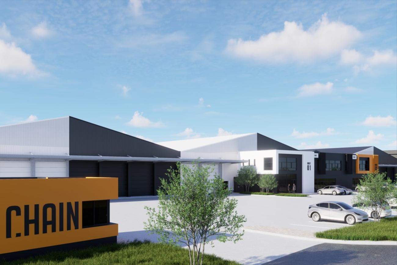 Architect render of Growthpoints' Chain Avenue logistics redevelopment